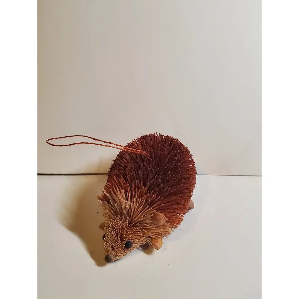 Natural Fiber Ornament - Hedgehog